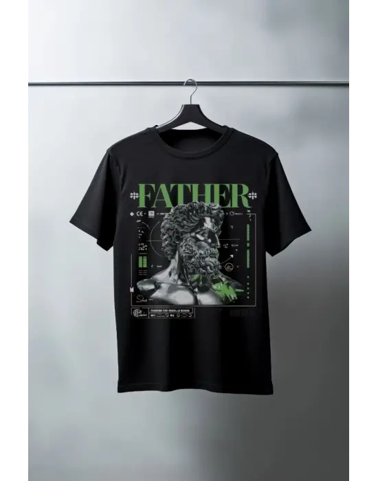 SBRD- Unisex Oversize 24/1 Penye Dtf Baskılı Tişört - Dtf84