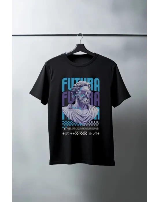 SBRD- Unisex Oversize 24/1 Penye Dtf Baskılı Tişört - Dtf85
