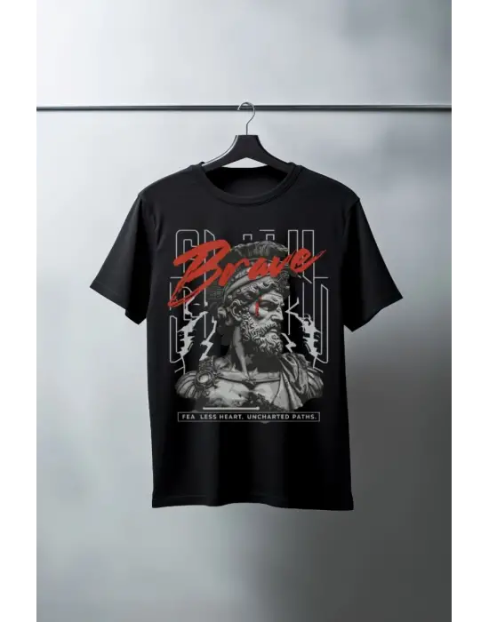 SBRD- Unisex Oversize 24/1 Penye Dtf Baskılı Tişört - Dtf92