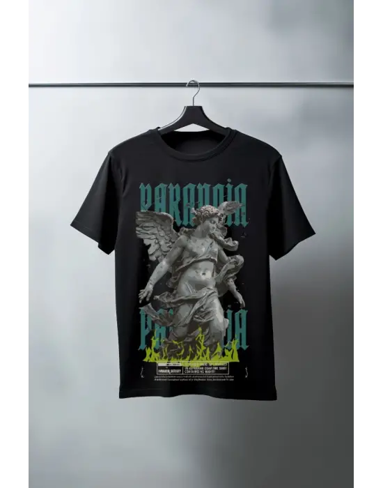 SBRD- Unisex Oversize 24/1 Penye Dtf Baskılı Tişört - Dtf93