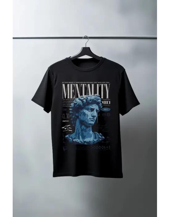 SBRD- Unisex Oversize 24/1 Penye Dtf Baskılı Tişört - Dtf96