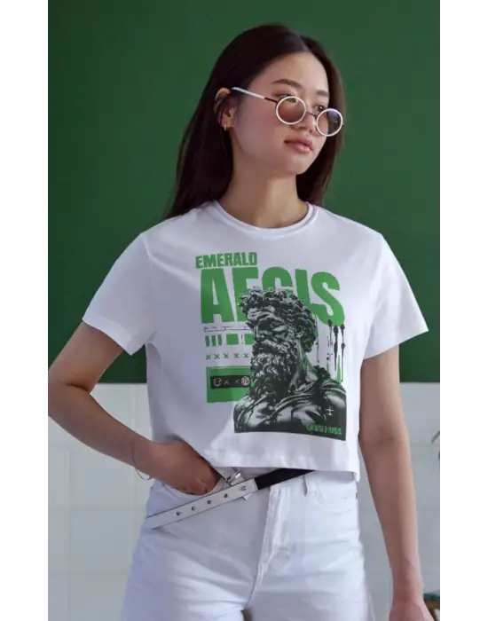SBRD- Unisex Oversize 24/1 Penye Dtf Baskılı Tişört - Dtf99