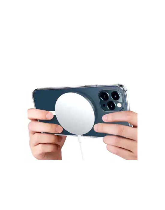 STRMN- Apple İphone 15 Plus Kılıf Pc Real Magsafe Kapak - Şeffaf