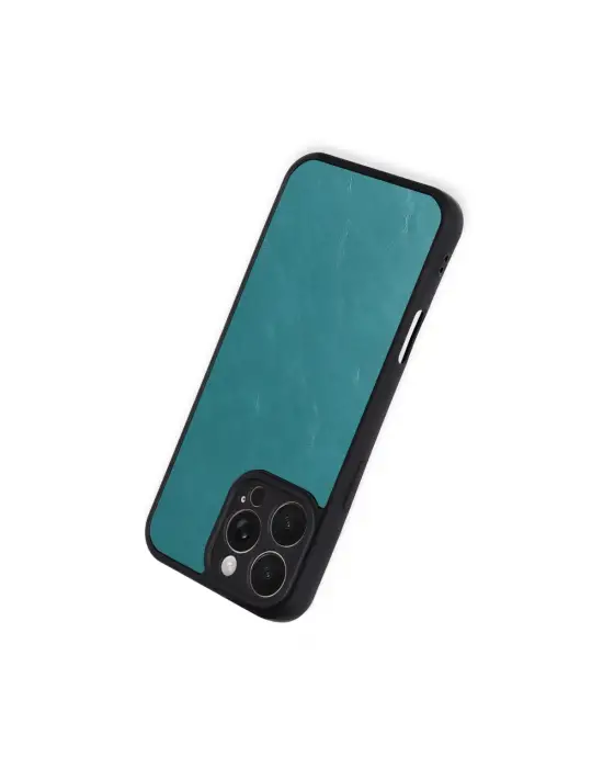 STRMN- Apple İphone 16 Pro Max Kılıf Aras Deri Kapak - Açık Yeşil