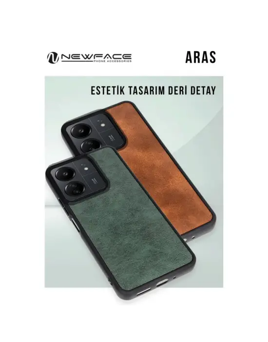 STRMN- Samsung Galaxy A26 Kılıf Aras Deri Kapak - Koyu Yeşil