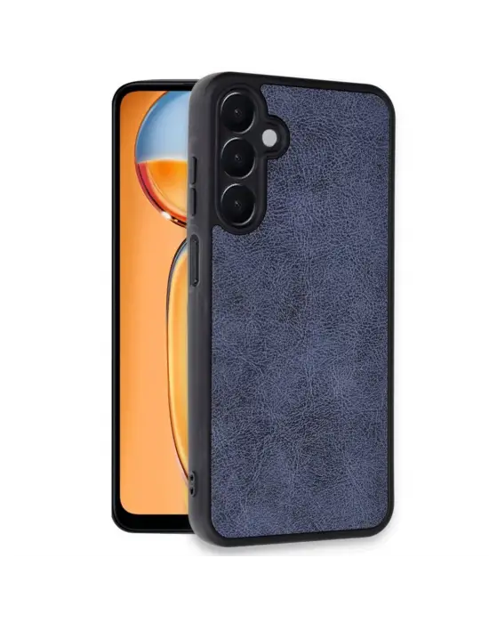 STRMN- Samsung Galaxy A26 Kılıf Aras Deri Kapak - Lacivert