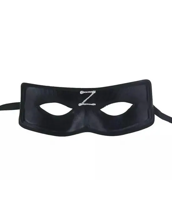 Zorro Maskesi Arkadan Lastikli Z Baskılı