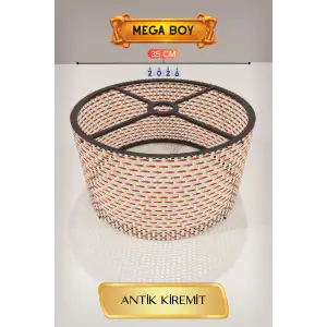 Antik Kiremit Lambader Başlığı 35 CM Mega Boy