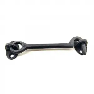 Antika Tarz Dekoratif Pirinç Çengeli - 13cm, Oksit