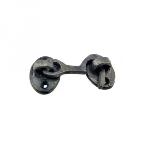 Antika Tarz Dekoratif Pirinç Çengeli - 5cm, Oksit