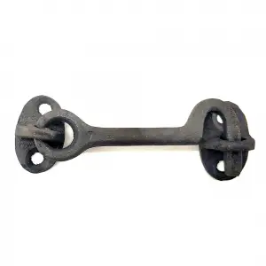 Antika Tarz Dekoratif Pirinç Çengeli - 8,5cm, Oksit