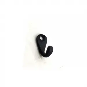 Antika Tarz Dekoratif Pirinç Tekli Mini Askı - 27x11 mm, Oksit