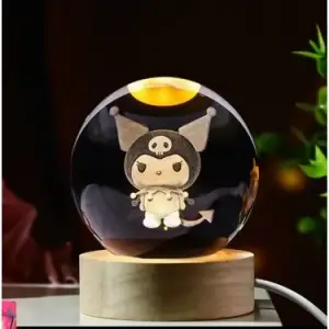 Kuromi Işıklı Cam Küre Kod 63