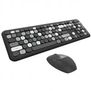 Mofii No666 Siyah Gri Klavye Mouse Set