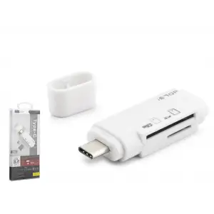 Type-c 3.2 Gen1 Kart Okuyucu Sd Microsd 5 Gbps Beyaz TC301
