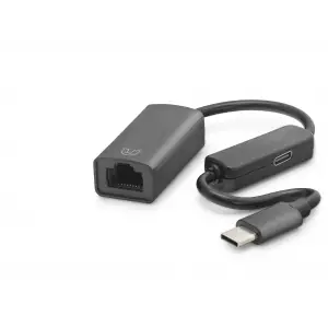 Type C Usb 2.0 Ethernet Adaptör 10/100 Mbps Pd Güç Destekli Siyah L118