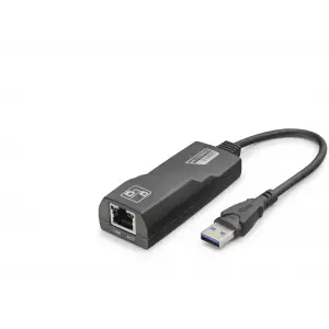 Usb 3.0 Ethernet Adaptör Gigabit Siyah HDX7867
