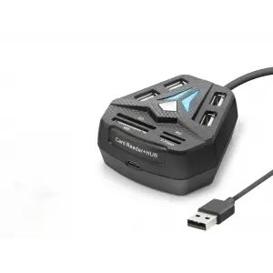 Usb Combo Hub Kart Okuyucu 8 Port Siyah A068B
