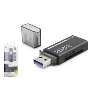 USB Type-C 3.2 Gen1 Kart Okuyucu SD MicroSD 5 Gbps Siyah C306