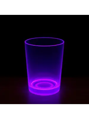 PartyGlow Neon Mor Bardak 8.5 x 10.5 cm