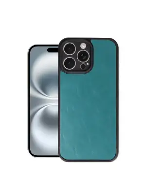 STRMN- Apple İphone 16 Pro Max Kılıf Aras Deri Kapak - Açık Yeşil