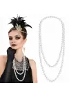 1920 Gatsby İnci Kolye – Vintage Uzun Beyaz İnci Kolye