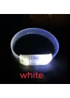 3 Modlu Pilli LED Işıklı Esnek Parti Bilekliği Beyaz