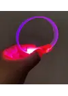 3 Modlu Pilli LED Işıklı Esnek Parti Bilekliği Pembe