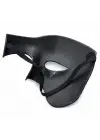 Antik Eskitme Gümüş Erkek Yarım Maske - Phantom &amp; Balo Maskesi