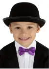 Charlie Chaplin Stil Çocuk Şapkası – Siyah Melon Parti Şapkası
