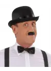 Charlie Chaplin Stil Yetişkin Şapkası – Siyah Melon Parti Şapkası