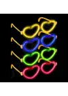 Glow Kalpli Fosforlu Gözlük 6’lı Renkli Set – Neon Parti