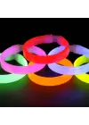 Glow Partisi Fosforlu Ekstra Kalın Bileklik 6 Renk 6’lı Set – Baskı Yapılabilir