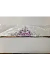 Gümüş Renk Prenses Yazılı Parti Tacı 60 cm