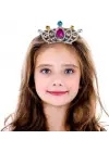 Gümüş Renk Taraklı Model Prenses Kraliçe Tacı 2 No 12x7 cm