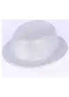 Gümüş Renk Yuvarlak Simli Plastik Parti Şapkası