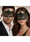 Haki Yeşil Gizemli Masquerade Maskesi