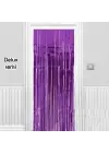 Işıltılı Duvar ve Kapı Perdesi Mor Renk 90x200 cm