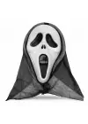 Kapşonlu Çığlık Maskesi Scream Maskesi - Hayalet Maskesi 33x21 cm