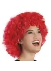 Kırmızı Renk Kıvırcık Afro Bonus Peruk