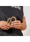 Metal Malzemeden İmal Anahtarlı Oyuncak Polis Kelepçesi