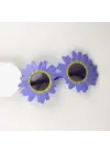 Mor Renk Papatya Şekilli Parti Gözlüğü 18x10 cm