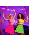 Neon Pembe Hawaii Parti Eteği 40 cm