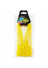 Neon Sarı Boncuk Kolye 80 cm – Retro 80’ler 90’lar Parti Aksesuarı