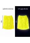 Neon Sarı Hawaii Parti Eteği 40 cm