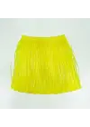 Neon Sarı Hawaii Parti Eteği 40 cm