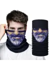 Sakallı Yüz Desenli Baf Buff – Çok Amaçlı Boyunluk &amp; Maske 1 No