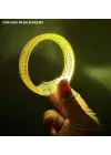 Sarı Led Işıklı Baskı Yapılabilen Pilli Bileklik Bilezik 1,5 cm Genişlik