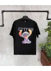 SBRD- Bisiklet Yaka Kısa Kol Çocuk Baskılı T-shirt - Siyah