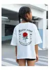 SBRD- Çocuk Unisex Baskılı T-shirt - Beyaz